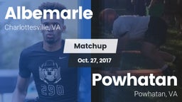 Matchup: Albemarle vs. Powhatan  2017