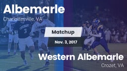 Matchup: Albemarle vs. Western Albemarle  2017