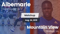 Matchup: Albemarle vs. Mountain View  2018