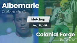 Matchup: Albemarle vs. Colonial Forge  2018