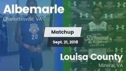 Matchup: Albemarle vs. Louisa County  2018