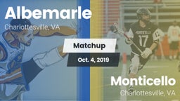 Matchup: Albemarle vs. Monticello  2019