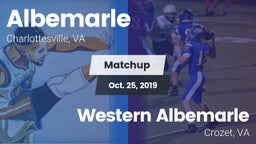 Matchup: Albemarle vs. Western Albemarle  2019