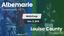 Matchup: Albemarle vs. Louisa County  2019