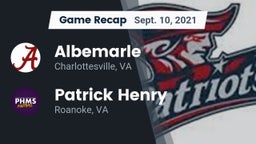 Recap: Albemarle  vs. Patrick Henry  2021