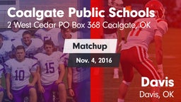 Matchup: Coalgate vs. Davis  2016