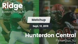 Matchup: Ridge vs. Hunterdon Central  2019