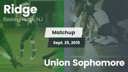 Matchup: Ridge vs. Union Sophomore 2019