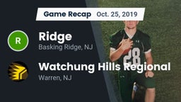Recap: Ridge  vs. Watchung Hills Regional  2019