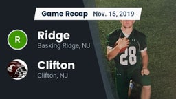 Recap: Ridge  vs. Clifton  2019