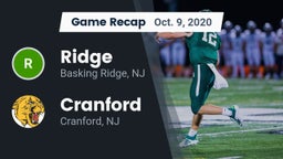 Recap: Ridge  vs. Cranford  2020