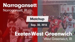 Matchup: Narragansett vs. Exeter-West Greenwich  2016