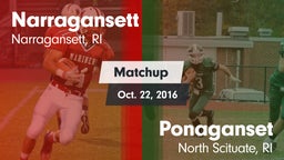 Matchup: Narragansett vs. Ponaganset  2016