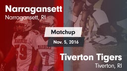 Matchup: Narragansett vs. Tiverton Tigers 2016