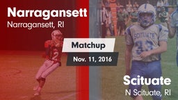 Matchup: Narragansett vs. Scituate 2016