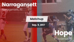Matchup: Narragansett vs. Hope  2017