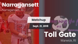 Matchup: Narragansett vs. Toll Gate  2018