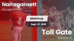 Matchup: Narragansett vs. Toll Gate  2019