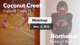 Matchup: Coconut Creek vs. Northeast  2016
