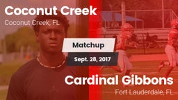 Matchup: Coconut Creek vs. Cardinal Gibbons  2017