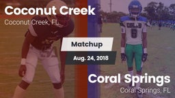 Matchup: Coconut Creek vs. Coral Springs  2018
