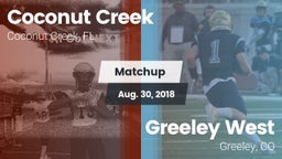 Matchup: Coconut Creek vs. Greeley West  2018