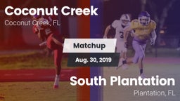 Matchup: Coconut Creek vs. South Plantation  2019