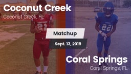 Matchup: Coconut Creek vs. Coral Springs  2019