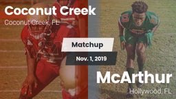 Matchup: Coconut Creek vs. McArthur  2019