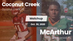 Matchup: Coconut Creek vs. McArthur  2020