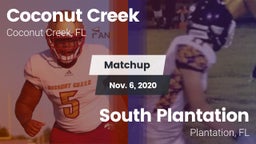 Matchup: Coconut Creek vs. South Plantation  2020