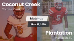 Matchup: Coconut Creek vs. Plantation  2020