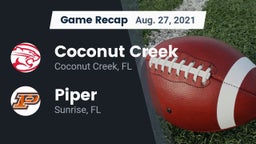 Recap: Coconut Creek  vs. Piper  2021