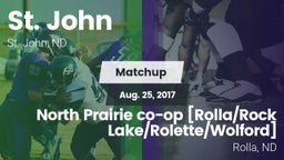 Matchup: St. John vs. North Prairie co-op [Rolla/Rock Lake/Rolette/Wolford]  2017