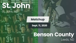 Matchup: St. John vs. Benson County  2020