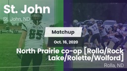 Matchup: St. John vs. North Prairie co-op [Rolla/Rock Lake/Rolette/Wolford]  2020