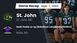 Recap: St. John  vs. North Prairie co-op [Rolla/Rock Lake/Rolette/Wolford]  2023