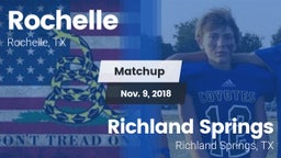 Matchup: Rochelle vs. Richland Springs  2018