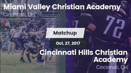 Matchup: Miami Valley vs. Cincinnati Hills Christian Academy 2017