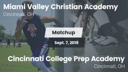 Matchup: Miami Valley vs. Cincinnati College Prep Academy  2018