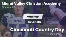 Matchup: Miami Valley vs. Cincinnati Country Day  2019
