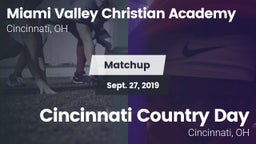 Matchup: Miami Valley vs. Cincinnati Country Day  2019