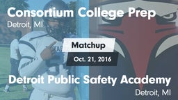 Matchup: Consortium College P vs. Detroit Public Safety Academy  2016