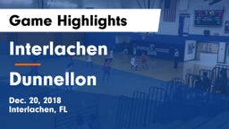Interlachen  vs Dunnellon   Game Highlights - Dec. 20, 2018