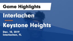 Interlachen  vs Keystone Heights  Game Highlights - Dec. 10, 2019
