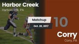 Matchup: Harborcreek vs. Corry  2017