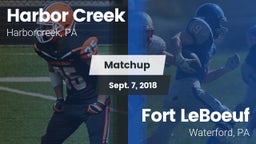 Matchup: Harborcreek vs. Fort LeBoeuf  2018