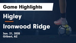 Higley  vs Ironwood Ridge Game Highlights - Jan. 21, 2020