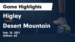 Higley  vs Desert Mountain Game Highlights - Feb. 23, 2021