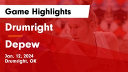 Drumright  vs Depew  Game Highlights - Jan. 12, 2024